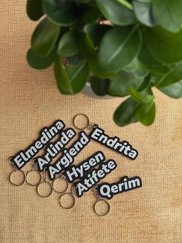 Mbajtëse Çelësash me Emër të Personalizuar