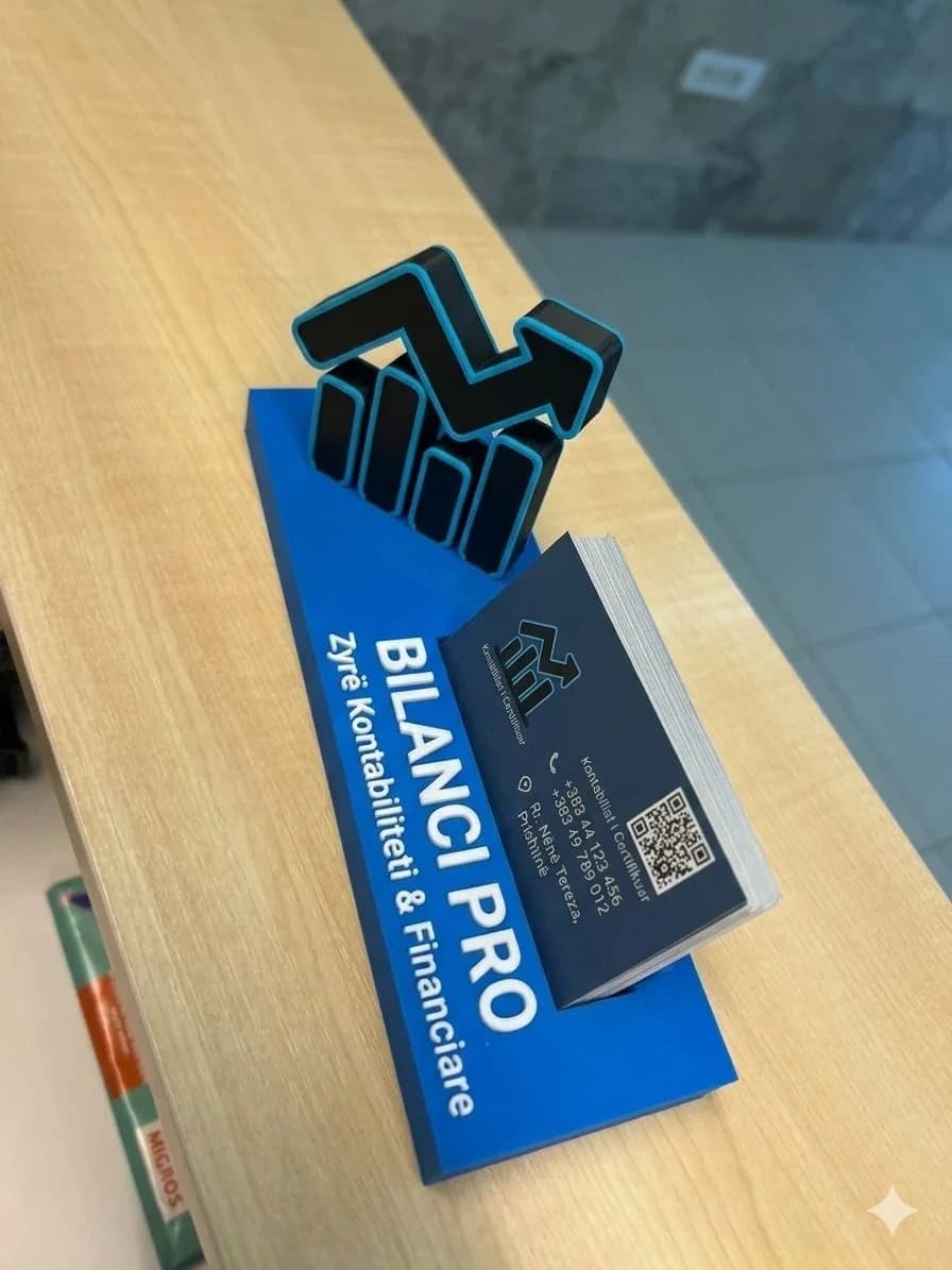 Mbajtëse Vizitkartash e Personalizuar 3D për Biznese