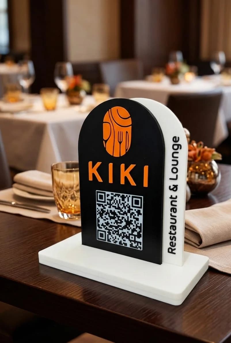 Mbajtëse Menuje me QR Kod të Personalizuar