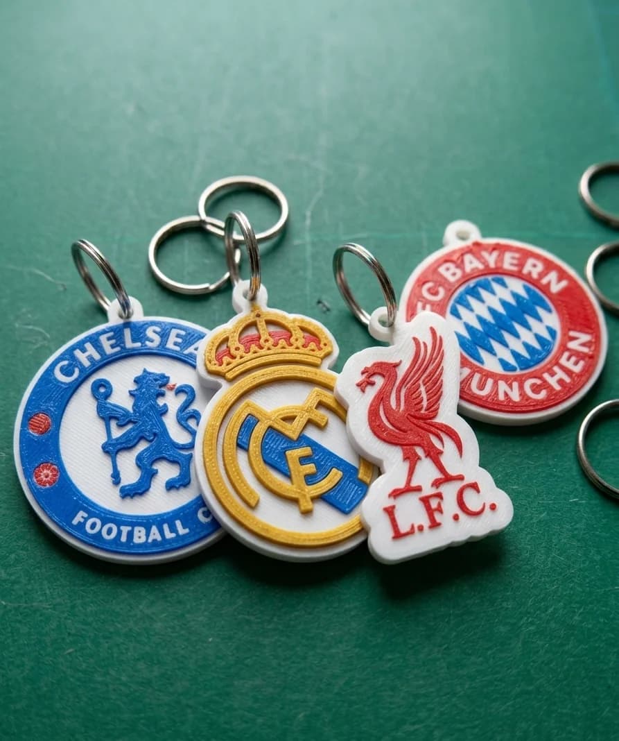 Varëse Çelësash me Llogo të Klubeve të Futbollit